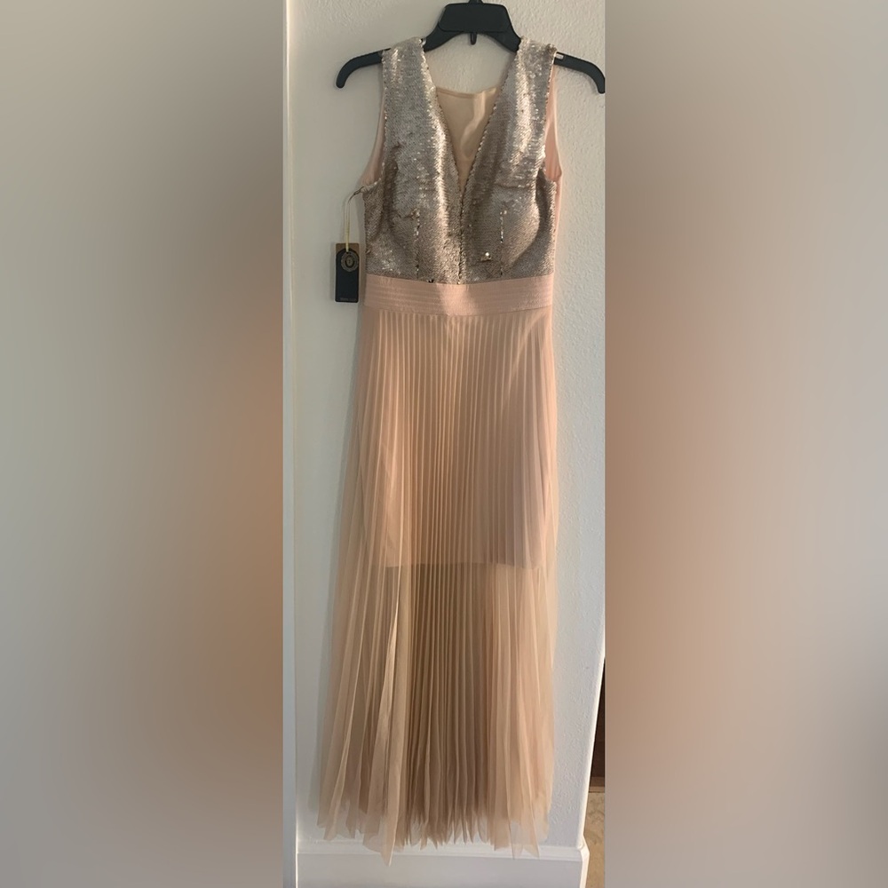 Elegant Sequin and Tulle Evening Dress